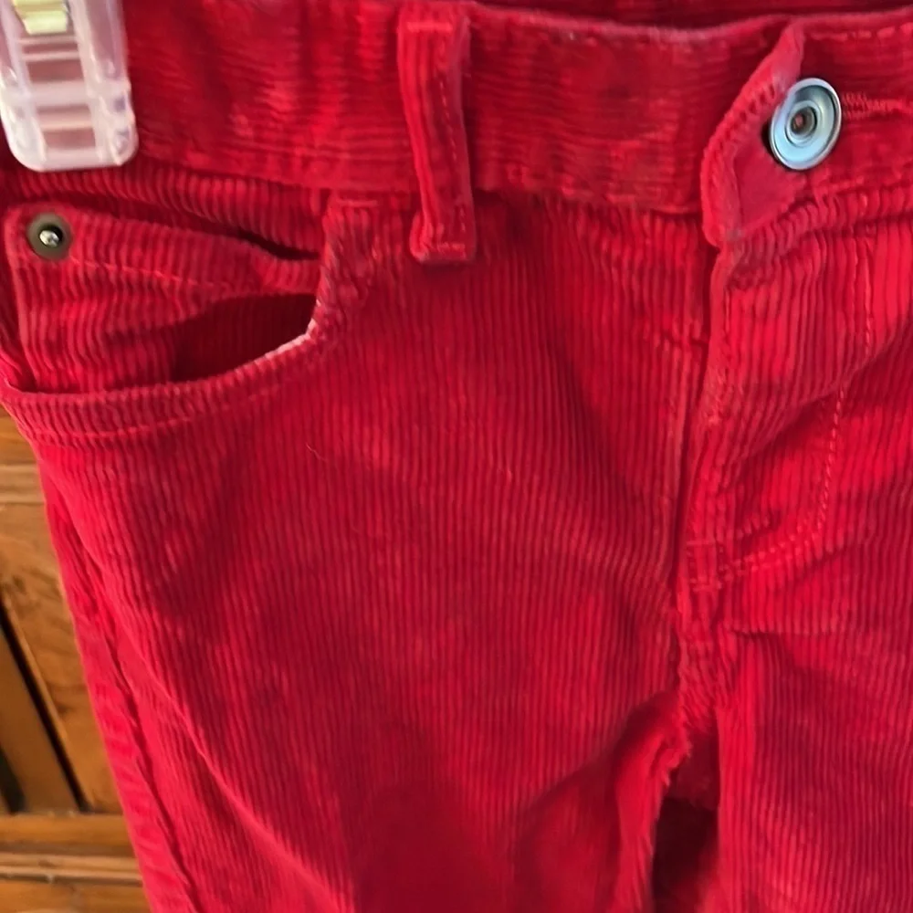 The Children’s Place Girl’s red corduroy pants size 5T preloved